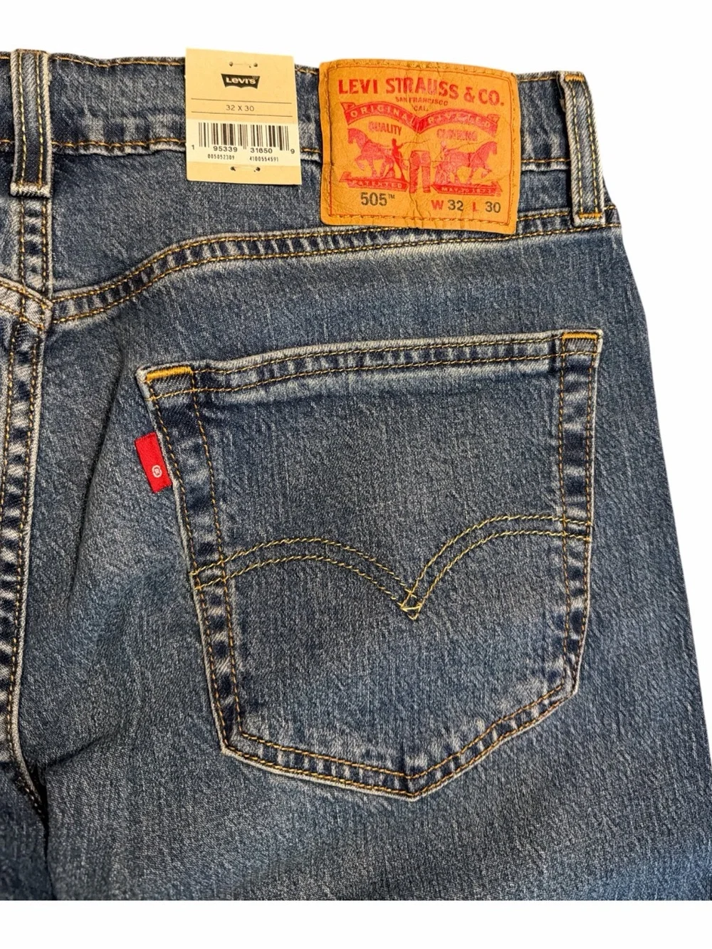 Levi’s new with tag 90s y2k style regular fit straight leg baggy denim jeans 32